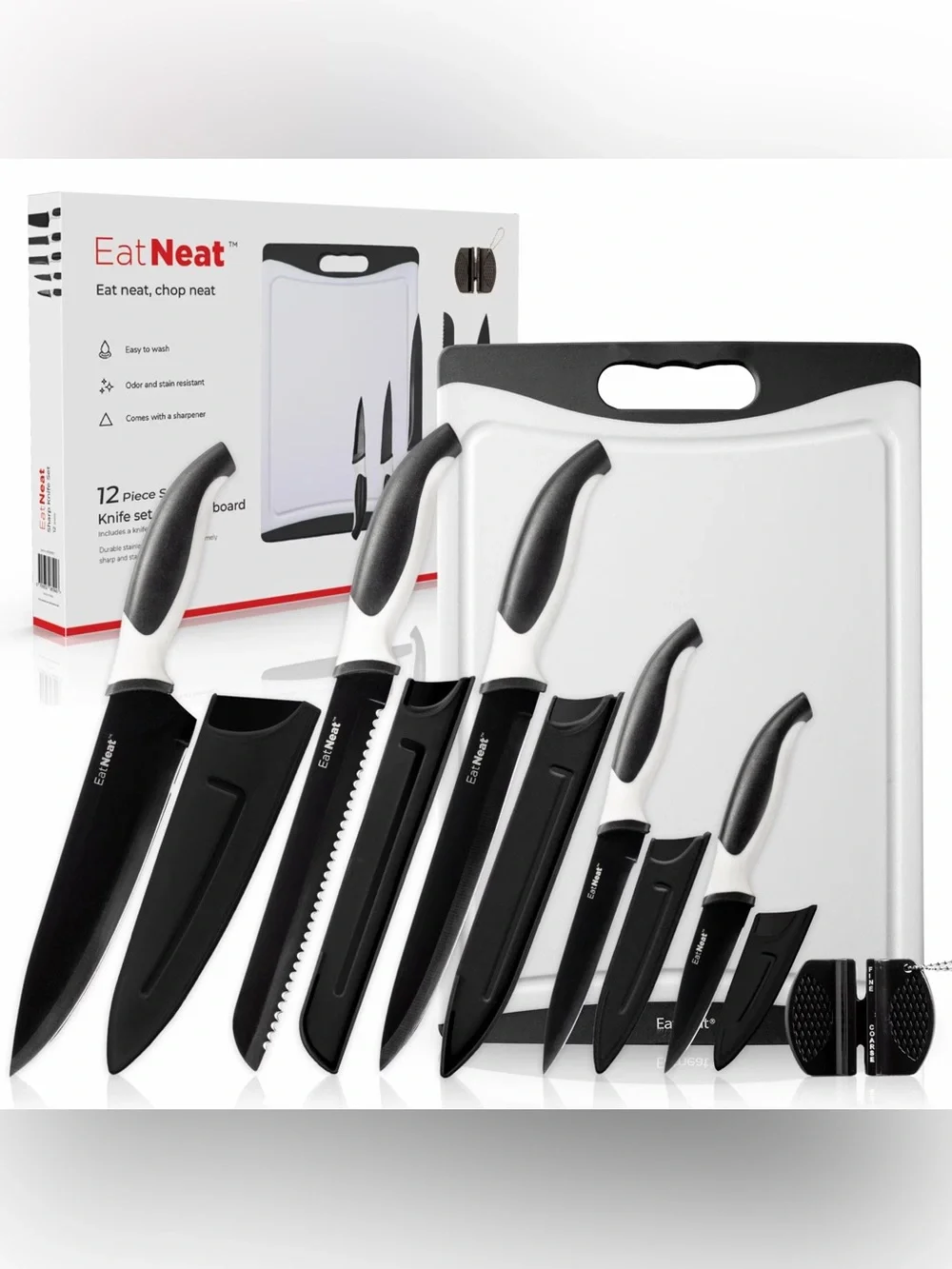 EatNeat 12PC Knife Set - NEW